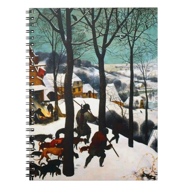 Hunters in the Snow Landscape Pieter Bruegel Notebook (Front)