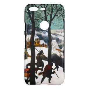 Hunters in the Snow Landscape Pieter Bruegel Uncommon Google Pixel Case