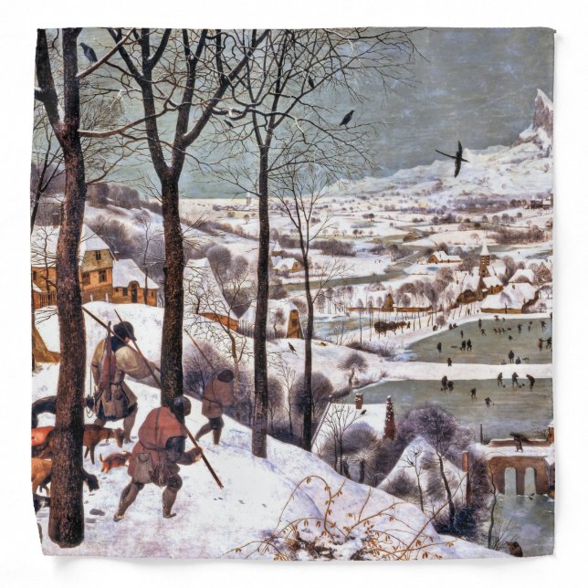 Hunters in the Snow, Pieter Bruegel the Elder Bandana (Front)