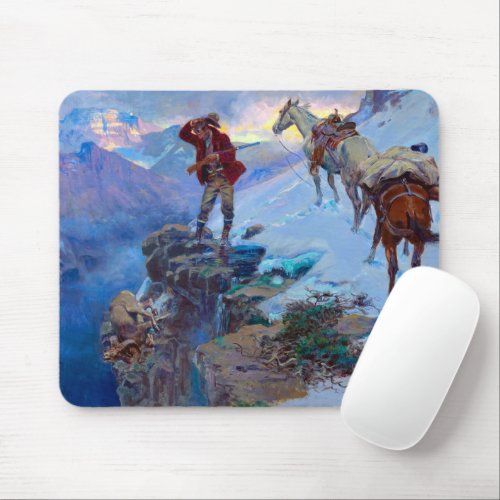 Hunters Luck by Charles Marion Russell Mouse Pad