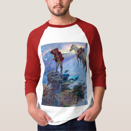 Hunters Luck by Charles Marion Russell T_Shirt
