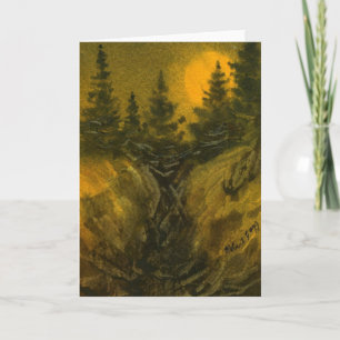 "Hunter's Moon #1" Country Roads Greeting Card