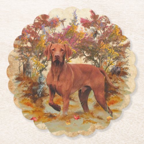 Hunters  partners for life  Vizsla   Paper Coaster