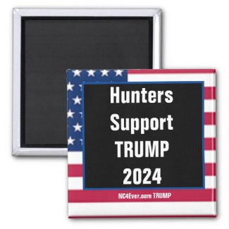 Hunters Support TRUMP 2024 magnet
