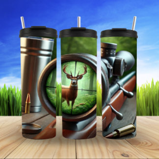 Hunter's View in Autumn Forest Thermal Tumbler
