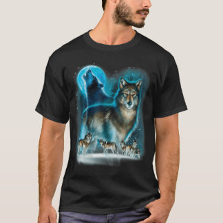 Hunters Wolf Owl House T-Shirt