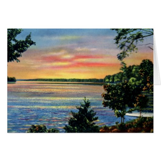 Huntersville North Carolina Sunset on Lake Norman (Front Horizontal)