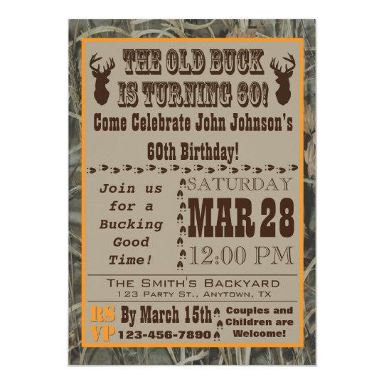 60th birthday invites