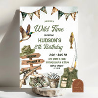 Hunting and Fishing Camo Boy birthday