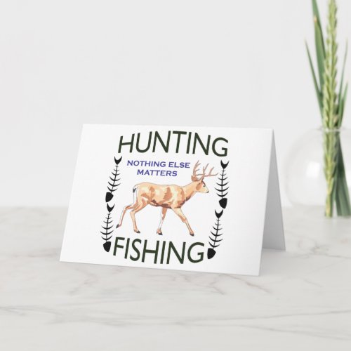 Hunting and Fishing Card