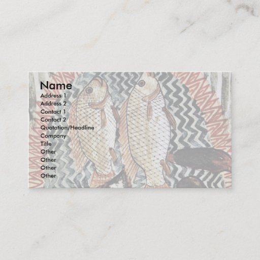 Customizable Hunting And Fishing Details: Pisces By Maler Der G Business Card Templates