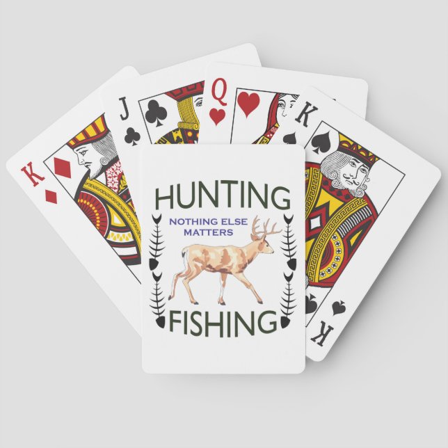 Hunting and Fishing Poker Cards (Back)