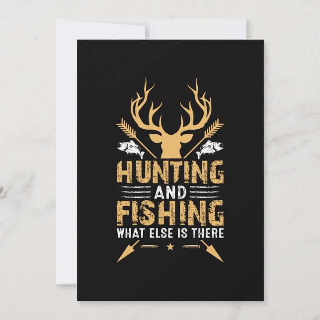 Hunting And Fishing What Else Is There Save The Date (Front)