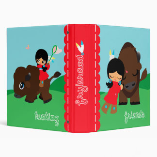 hunting and friends 3 ring binder