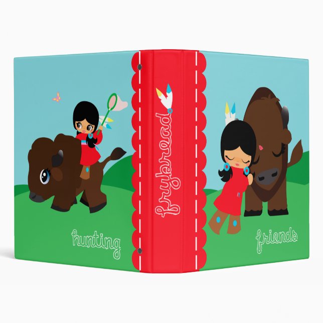 hunting and friends 3 ring binder (Background)