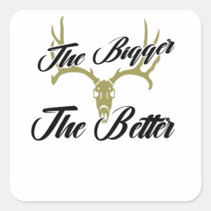 Hunting Antlers Trophy Hunter Deer Antlers Square Sticker