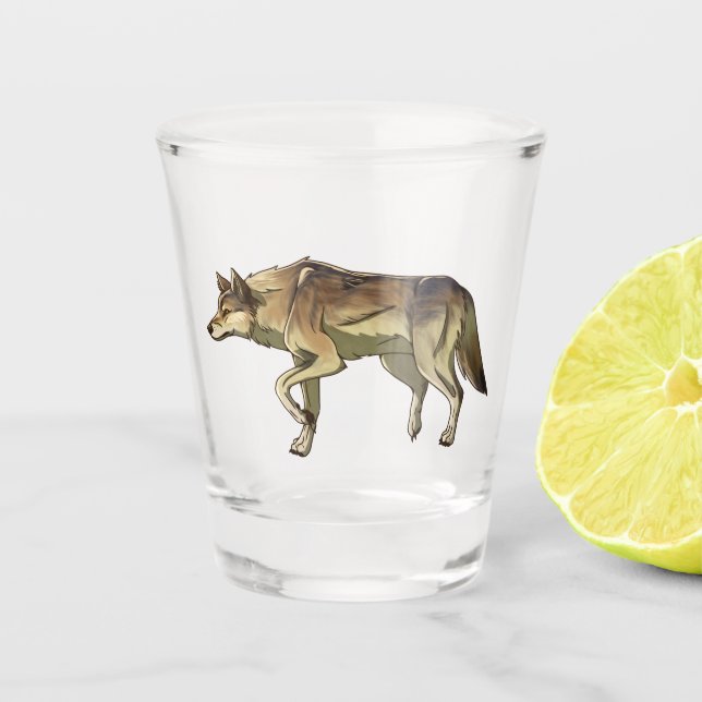 Hunting at Sunrise Shot Glass (Front)