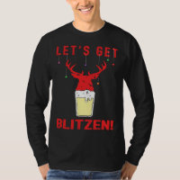 Hunting & Beer Festive Lets Get Blitzen Christmas