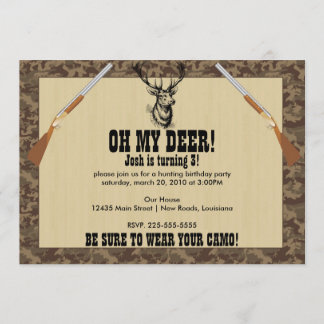 Hunting Birthday Invitation