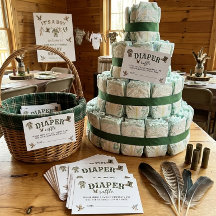 Hunting Boy Baby Shower Diaper Raffle