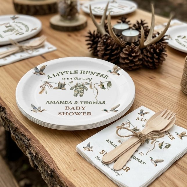 Hunting Boy Baby Shower  Paper Plates (Creator Uploaded)