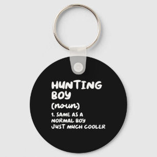 Hunting Boy Definition Funny Keychain