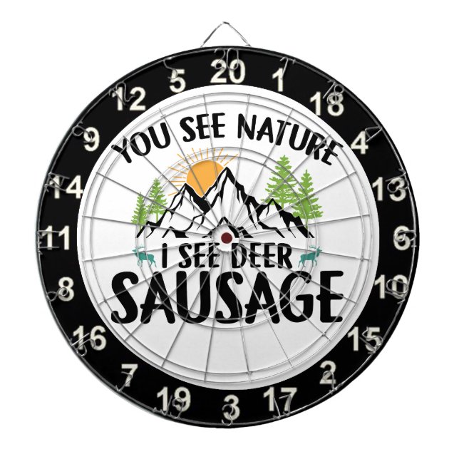 Hunting Buck Standing  Dart Board 5 (Front)