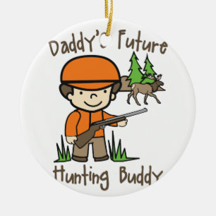 Hunting Buddy Ceramic Ornament