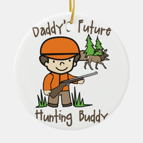 Hunting Buddy Ceramic Ornament