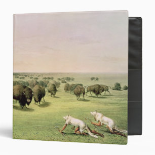Hunting Buffalo Camouflaged 3 Ring Binder
