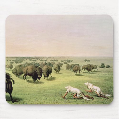 Hunting Buffalo Camouflaged Mouse Pad