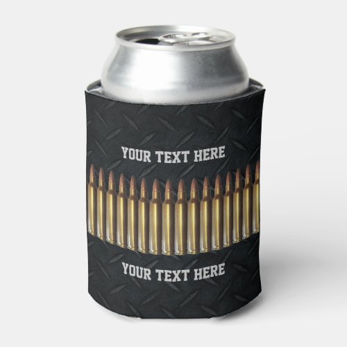 Hunting Bullet Ammunition Logo Gunsmith Can Cooler