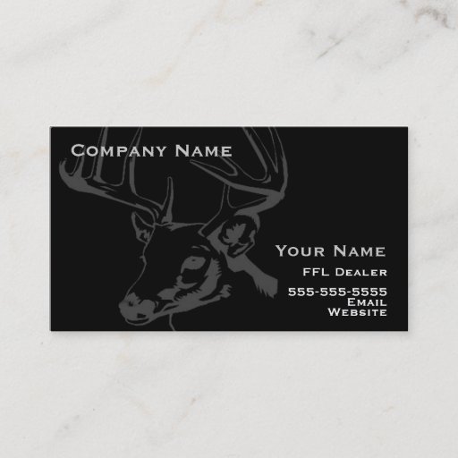 Customizable Hunting  business card