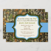 Hunting Camo Baby Boy Shower Invitation (Front/Back)
