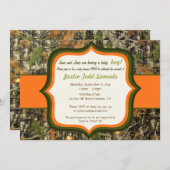 Hunting Camo Baby Boy Shower Invitation (Front/Back)