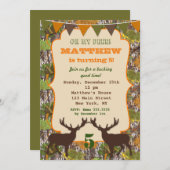 Hunting Camo Birthday Party Invitations (Front/Back)