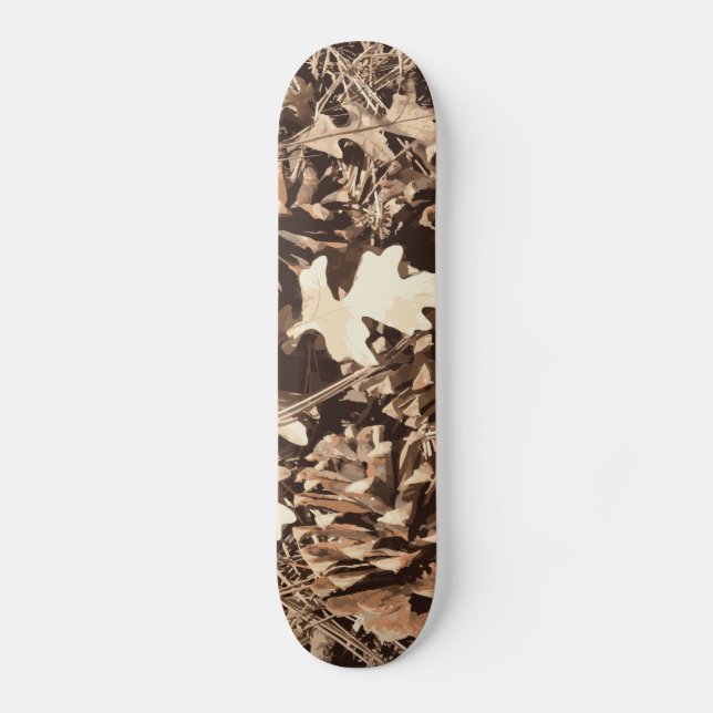 Hunting Camo Camouflage Gifts for Hunters Skateboard Deck (Front)