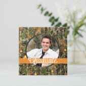 Hunting Camo Graduation Party Invitation (Standing Front)