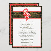 Hunting Camo Red Custom Outline Color Invite (Front/Back)