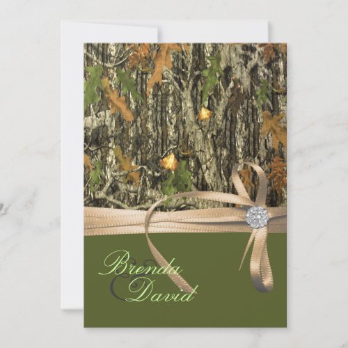 Hunting Camo Wedding Invitation