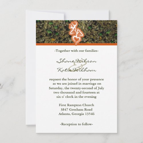 Hunting Camo Wedding Invitation