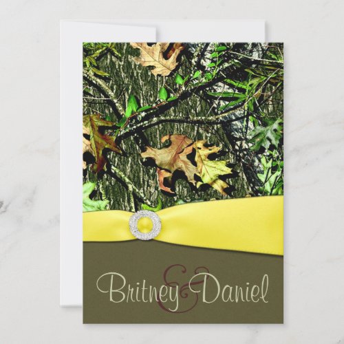 Hunting Camo Wedding Invitations
