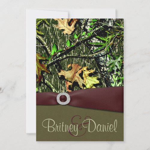 Hunting Camo Wedding Invitations