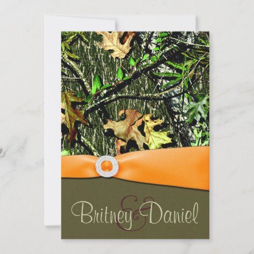 Hunting Camo Wedding Invitations