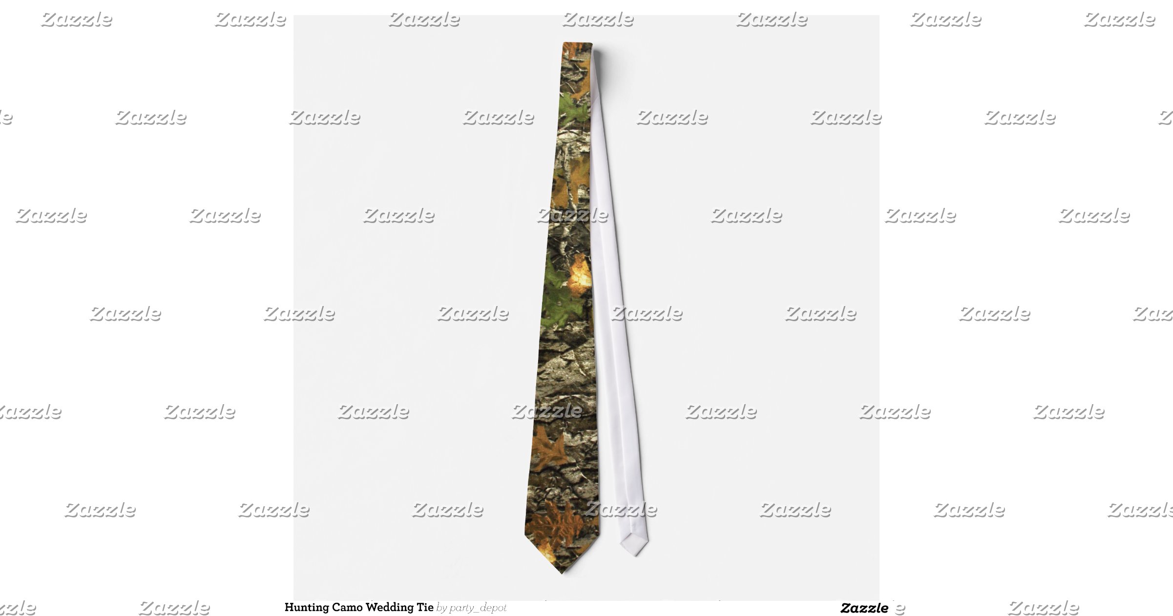 Hunting Camo Wedding Tie | Zazzle