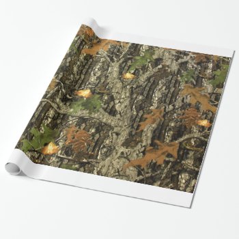 Hunting Camo Wrapping Paper by party_depot at Zazzle