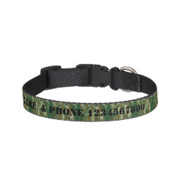 Hunting camouflage color pattern design dog collar