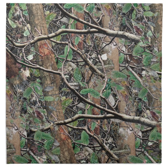 Hunting Camouflage Pattern 4 Cloth Napkin (Front)