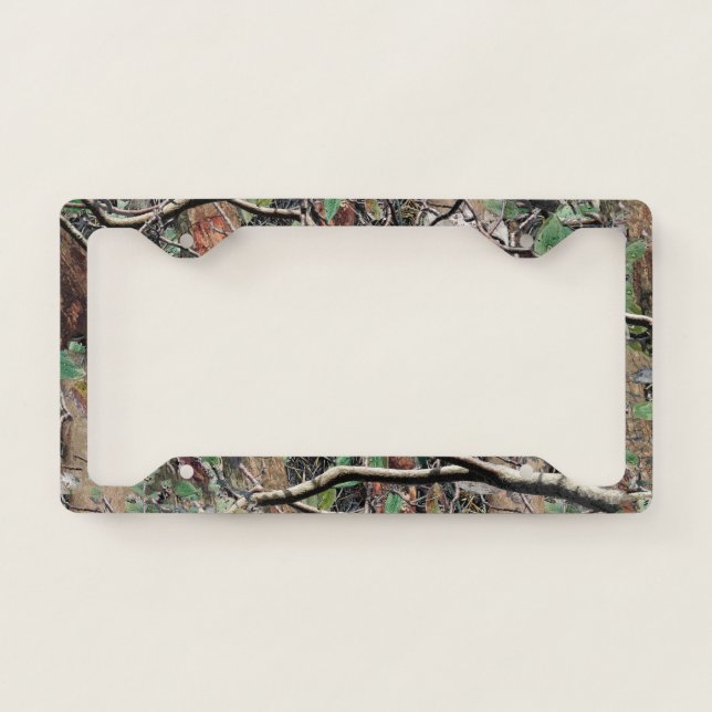 Hunting Camouflage Pattern 4 License Plate Frame (Front)