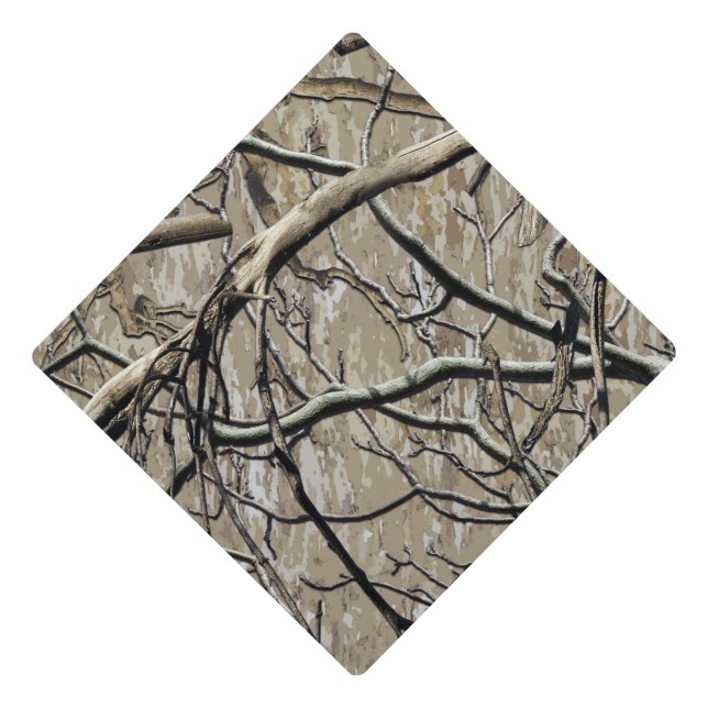Hunting Camouflage Pattern 5 Graduation Cap Topper (Front)